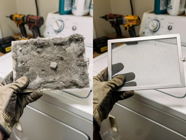 Professional lint trap cleaning by Willowbrook Dryer Vent Cleaning in Willowbrook